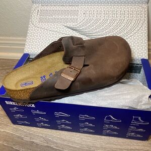 Birkenstock Boston Soft Footbed Oiled Leather Habana